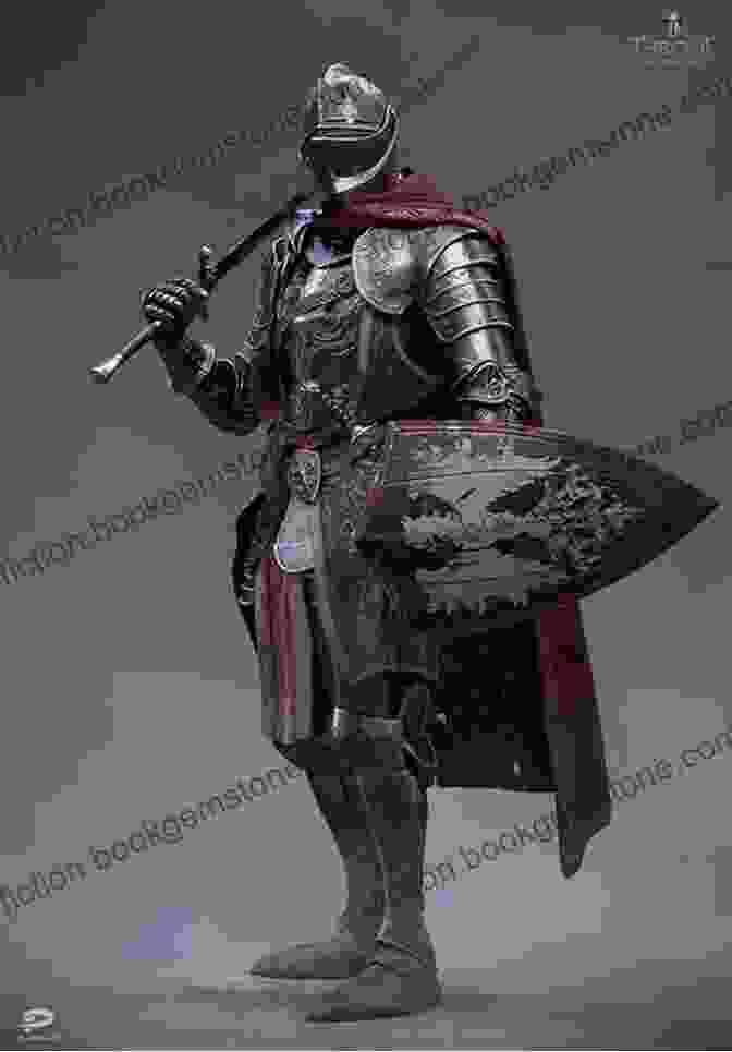 A Knight In Full Medieval Armour, Holding A Sword And Shield Medieval Costume Armour And Weapons (Dover Fashion And Costumes)