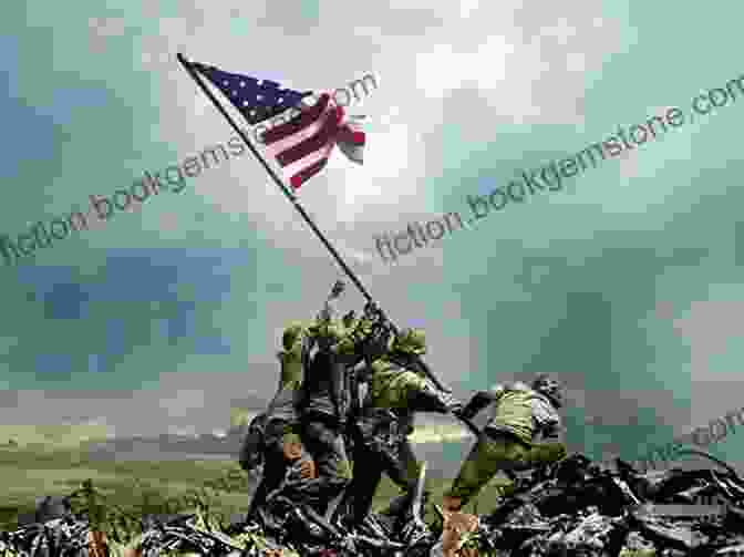 A Marine Raises The American Flag On Mount Suribachi During The Battle Of Iwo Jima. Battleground (The Corps 4)