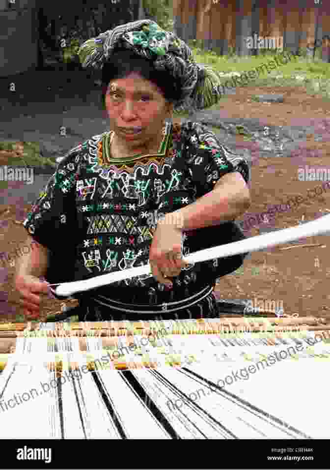 A Mayan Woman Weaving In A Traditional Village In The Yucatan For 91 Days In The Yucatan