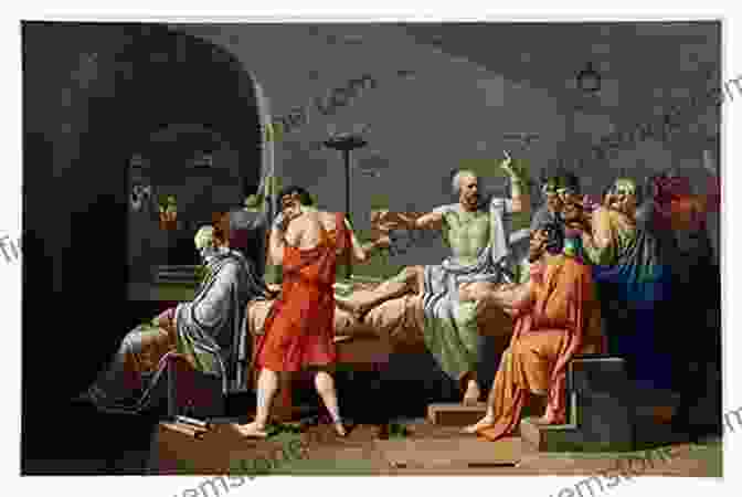 A Neoclassical Painting Depicting The Death Of Socrates. The History Of Italian Painting