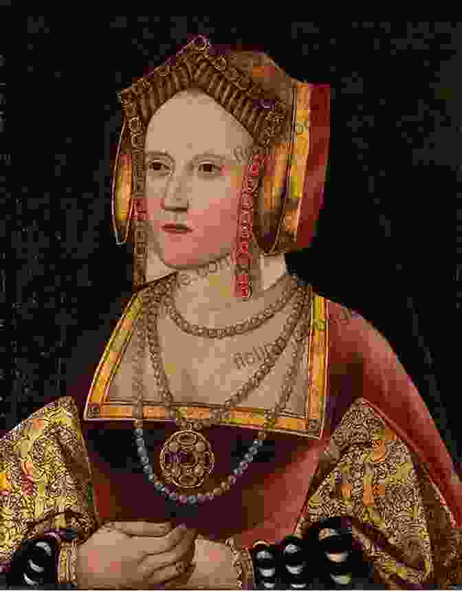 A Portrait Of Catherine Of Aragon, First Wife Of Henry VIII, With A Majestic Demeanor And Elaborate Dress. The Six Wives Of Henry VIII