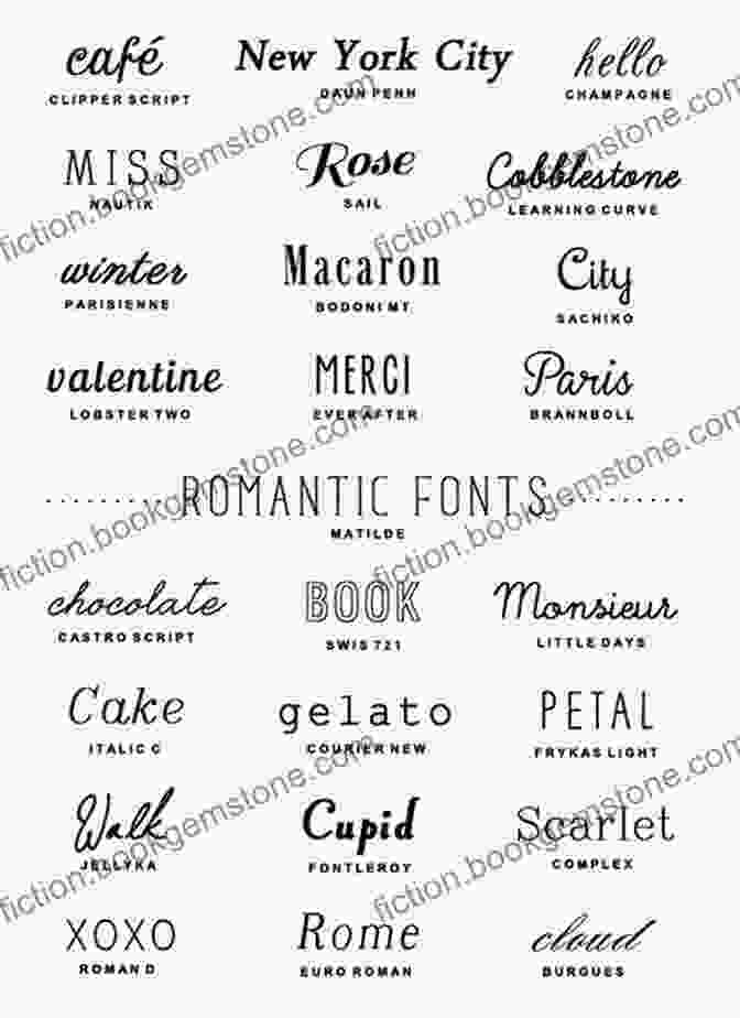 A Selection Of Romantic Typefaces Typographic Milestones Allan Haley
