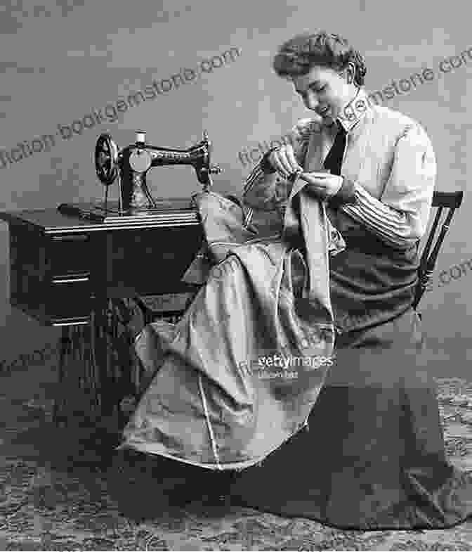 A Victorian Woman Using A Sewing Machine Victorian Goods And Merchandise: 2 300 Illustrations (Dover Pictorial Archive)