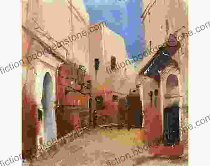 A Watercolour Painting Of A Bustling Street In Marrakesh, Capturing The Vibrant Colors And Intricate Patterns Of Moroccan Architecture. Ready To Paint In 30 Minutes: Street Scenes In Watercolour