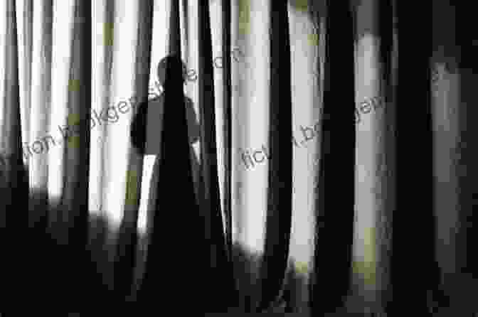 Curtain Of Death Book Cover Featuring A Shadowy Figure Lurking Behind A Curtain Curtain Of Death (A Clandestine Operations Novel 3)