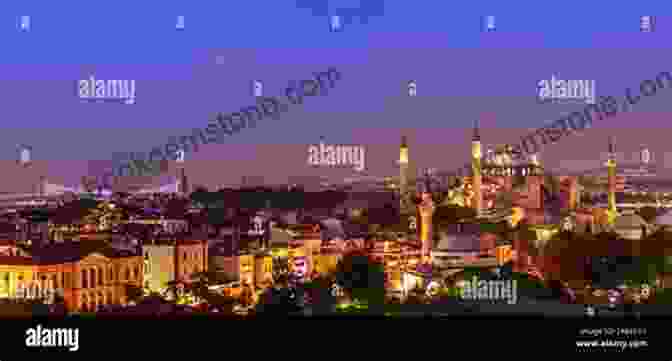 Panoramic View Of Istanbul's Skyline With The Hagia Sophia And The Bosphorus Bridge Prominently Featured. For 91 Days In Istanbul Michael Powell