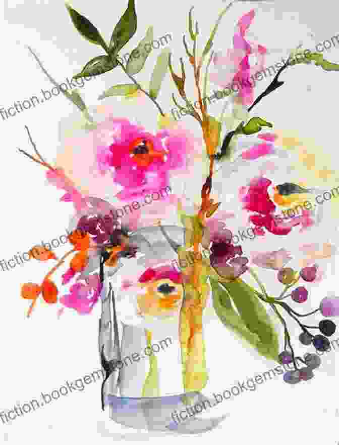 Watercolor Painting Of Vibrant Flowers In A Vase Watercolor Tutorials: Easy To Use Watercolor For Beginners